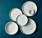 Terra Porcelain Pearl Presentation Plate 18cm - Pack of 6