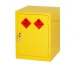 Mini Yellow Hazardous Substance Cabinet 610mm H x 457mm W x 457mm D
