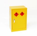 Mini Yellow Hazardous Substance Cabinet 710mm H x 457mm W x 305mm D