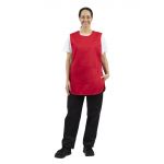 Whites One Size Tabard With Pocket Red