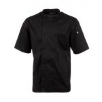 Chef Works Unisex Montreal Cool Vent Short Sleeve Chefs Jacket Black