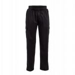 Chef Works Unisex Slim Fit Cargo Chefs Trousers Black