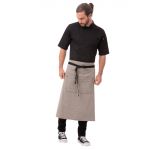 Chef Works Urban Portland Fine Stripe Bistro Apron Grey