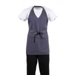 Whites V Neck Service Apron Charcoal