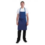 Chef Works Butchers Bib Apron Royal Blue