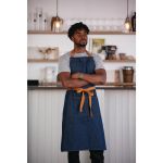 Southside Bib Apron Denim Blue with Tan Ties