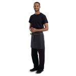 Chef Works Urban Wet Look Boulder Half Bistro Apron Brown Black