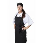Nisbets Essentials Bib Apron Polycotton Black (2 pack)