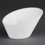 Olympia Whiteware Oval Sloping Bowls 176x 203mm (3 pack)