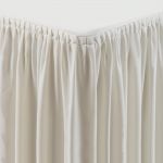 Table Top Cream Cover & Skirting - Pliss Style