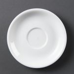 Olympia Whiteware Cappuccino Saucers (12 pack)