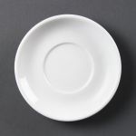 Olympia Whiteware Stacking Espresso Saucers (12 Pack)