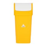 SYR Polypropylene Swing Bin Yellow 50Ltr