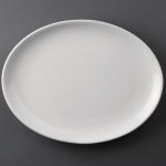 Olympia Athena Hotelware Oval Coupe Plates