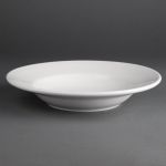 Olympia Athena Rimmed Soup and Pasta Bowls 228mm/9" (6 Pack)