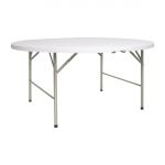 Bolero 5ft Round Folding Table White