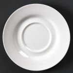 Olympia Lumina Round Saucers White 156mm (6 pack)