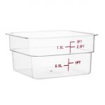 Hygiplas Polycarbonate Square Storage Container 1.5Ltr