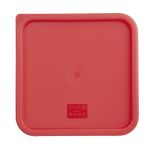 Hygiplas Square Food Storage Container Lid Red