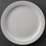 Olympia Athena Narrow Rimmed Plates 226mm (Pack of 12)