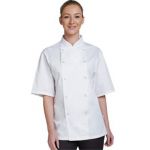 Dennys Budget White Short Sleeve Chef Jacket