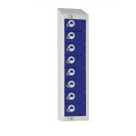 Elite Eight Door Personal Effects Lockers Blue