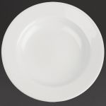 Royal Porcelain Classic White Wide Rim Plates 160mm (12 pack)