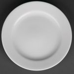 Royal Porcelain Classic White Wide Rim Plates 210mm (12 pack)