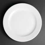 Royal Porcelain Classic White Wide Rim Plates 240mm (12 pack)