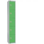 Elite Five Door 300mm Deep Lockers Green