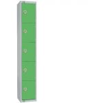 Elite Five Door 300mm Deep Lockers Green