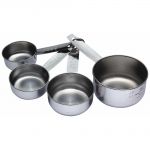 Kitchen Craft Stainless Steel 4 Piece Measuring Cup Set
