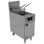 Falcon 400 Series Single Tank Twin Basket Free Standing Gas Filtration Fryer G402F