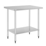 Nisbets Essentials Self Assembly Stainless Steel Table 800 x 600mm