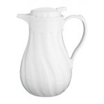 Olympia Insulated Swirl Jug White 1.2Ltr