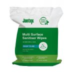 Jantex Green Surface Sanitiser Wipes Refill Pack 200mm (400 Pack)