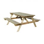 Rowlinson Picnic Table Natural Timber 180cm