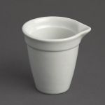 Olympia Whiteware Bistro Milk Jug White 42ml (Pack of 12)