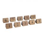 Olympia Acacia Table Number Signs Numbers 1-10 (Pack of 10)