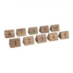 Olympia Acacia Table Number Signs Numbers 1-10