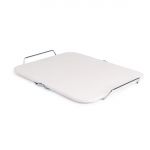 Rectangular Pizza Stone with Metal Serving Rack 15in