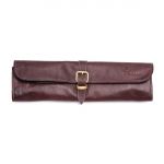 Boldric One Buckle Leather Knife Bag Brown 8 Slots