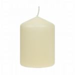 Ivory Pillar Short 3inch Candle (Pack of 12)