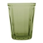 Olympia Cabot Panelled Glass Tumbler Green 260ml (6 pack)