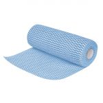 Jantex Non-Woven Cloth Blue (Roll of 100 Sheets) (Pack of 100)