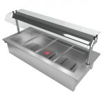 Moffat Drop-In Curved Glass Bain Marie Dry Heat