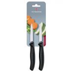 Victorinox Pointed Tip Paring Knives 8cm Black (2 pack)