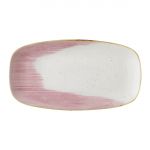 Churchill Stonecast Accents Petal Pink Chefs Oblong Plate 348x 186mm (6 Pack)