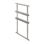 Cambro 4 Stainless Steel Rails & 2 Frames for Front Loading Carrier