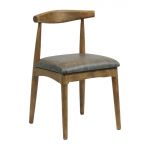 Austin Dining Chair Weather Oak with Helbeck Saddle Ash Seat (2 Pack)